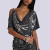 Asymetryczna mini sukienka Sky