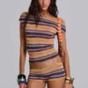 Mini szorty Cata Multi Stripe