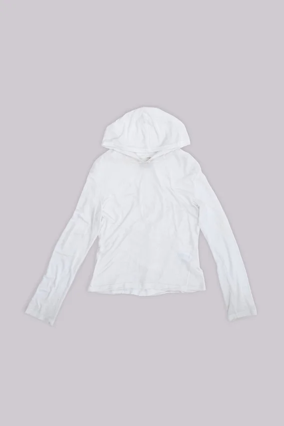 Biała bluza z kapturem „Marl Mist”