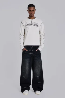 Bluza Faithless z wzorem waflowym