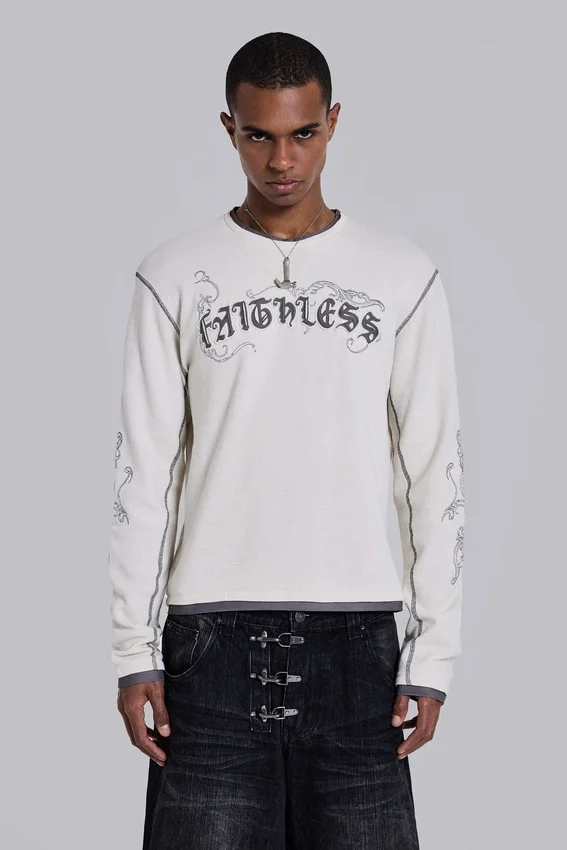 Bluza Faithless z wzorem waflowym