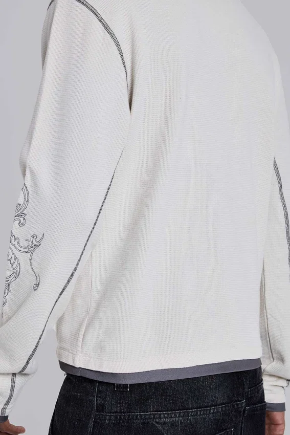 Bluza Faithless z wzorem waflowym