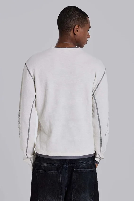 Bluza Faithless z wzorem waflowym