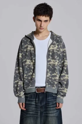 Bluza z kapturem Digi Camo Waffle