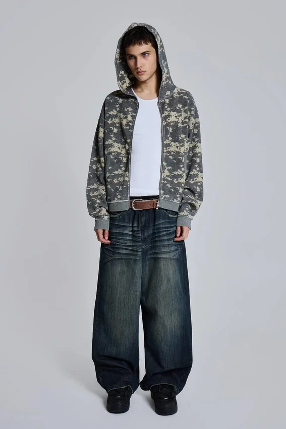 Bluza z kapturem Digi Camo Waffle
