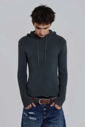 Bluza z kapturem Dornan Rib