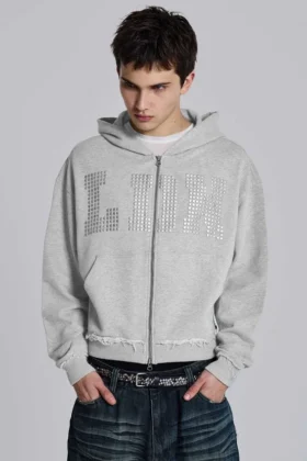 Bluza z kapturem LDN Stud Monster Hoodie