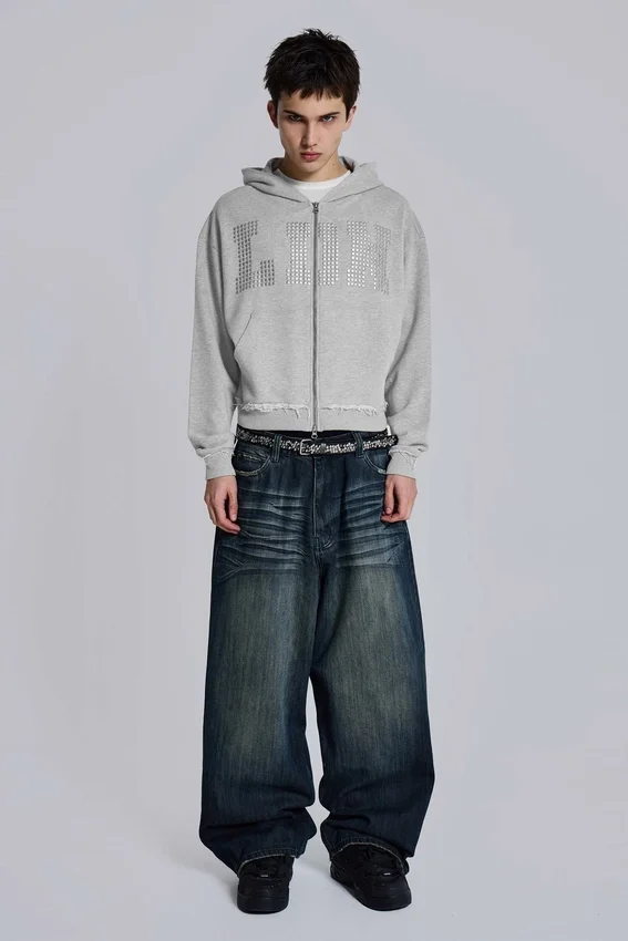 Bluza z kapturem LDN Stud Monster Hoodie