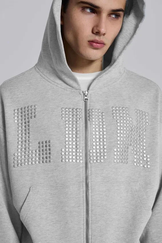Bluza z kapturem LDN Stud Monster Hoodie