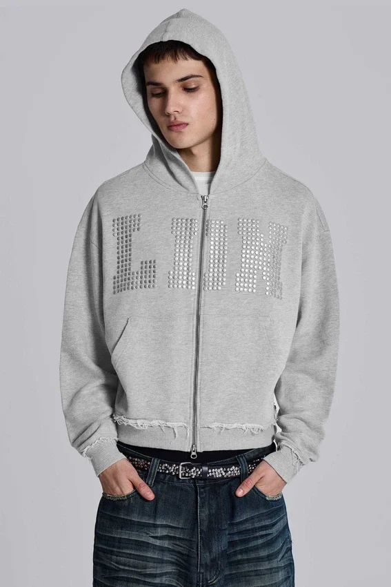 Bluza z kapturem LDN Stud Monster Hoodie