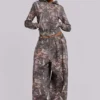 Bluza z kapturem „Mini Monster Hoodie” w kamuflażu Woodland
