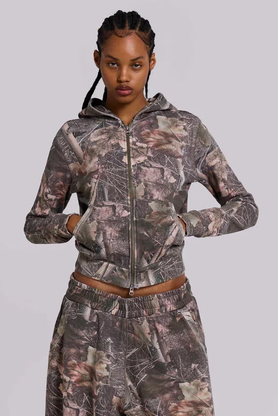 Bluza z kapturem „Mini Monster Hoodie” w kamuflażu Woodland