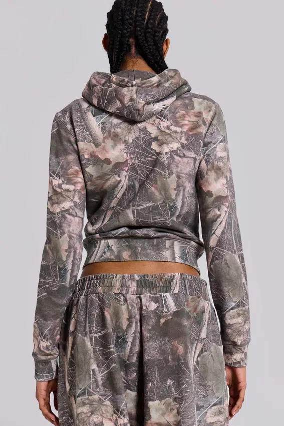 Bluza z kapturem „Mini Monster Hoodie” w kamuflażu Woodland