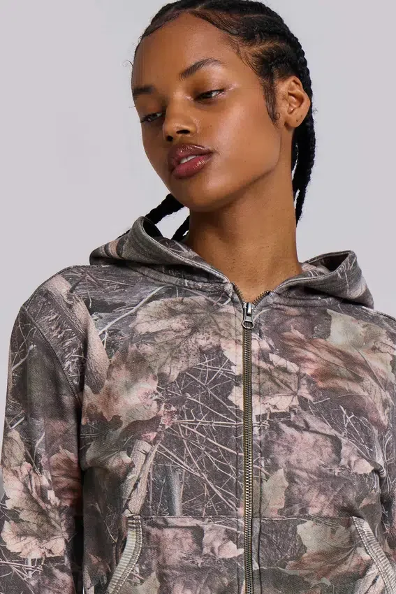 Bluza z kapturem „Mini Monster Hoodie” w kamuflażu Woodland