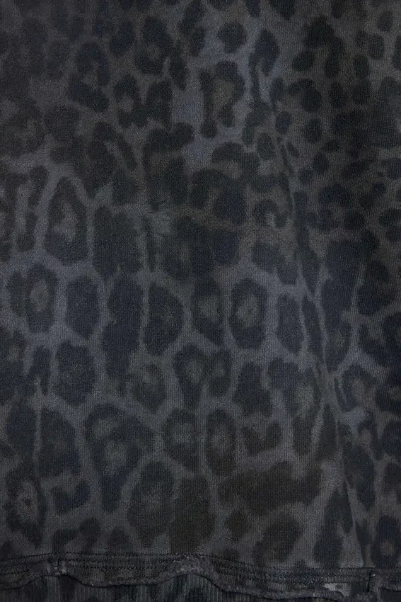 Bluza z kapturem Monster Hoodie w kolorze grafitowym z nadrukiem lamparta