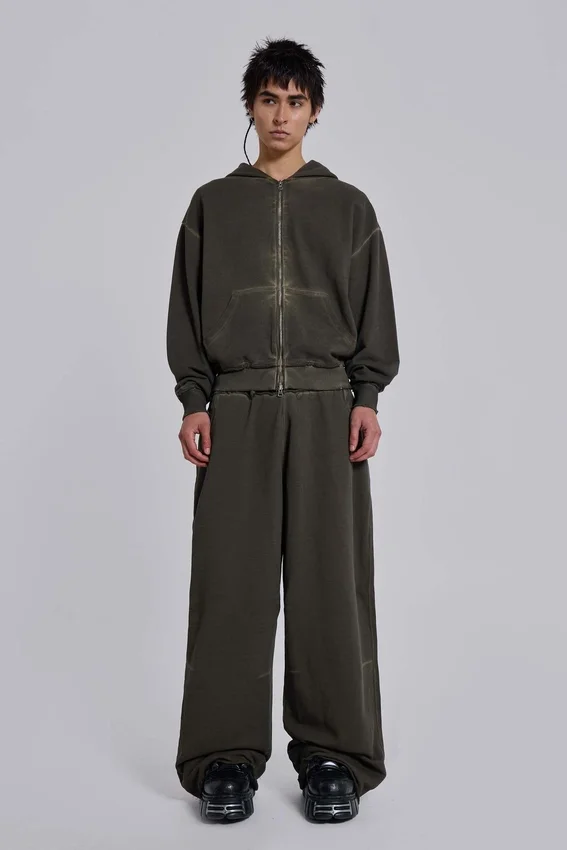 Bluza z kapturem „Monster Hoodie” w kolorze khaki, oversize