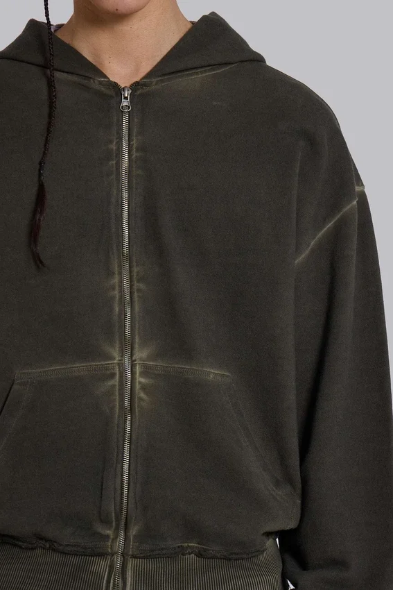 Bluza z kapturem „Monster Hoodie” w kolorze khaki, oversize