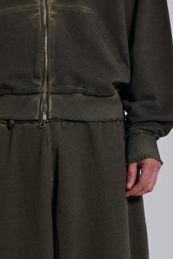 Bluza z kapturem „Monster Hoodie” w kolorze khaki, oversize