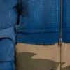 Bluza z kapturem „Monster” z teksturowanej bawełny waflowej w stylu „Sunfade”