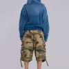 Bluza z kapturem „Monster” z teksturowanej bawełny waflowej w stylu „Sunfade”
