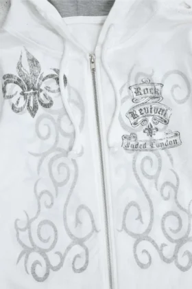 Bluza z kapturem Rock Revival z nadrukiem i ćwiekami