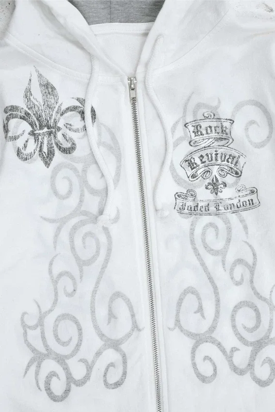 Bluza z kapturem Rock Revival z nadrukiem i ćwiekami