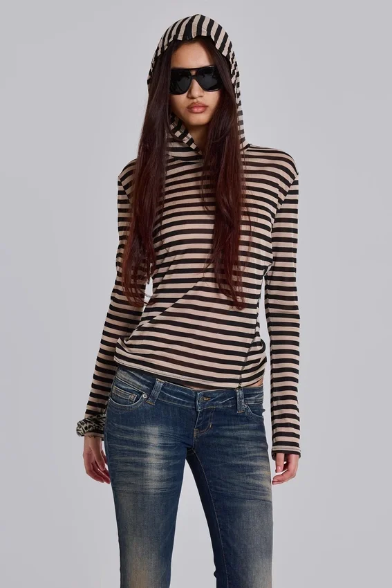 Bluza z kapturem Stripe Mist