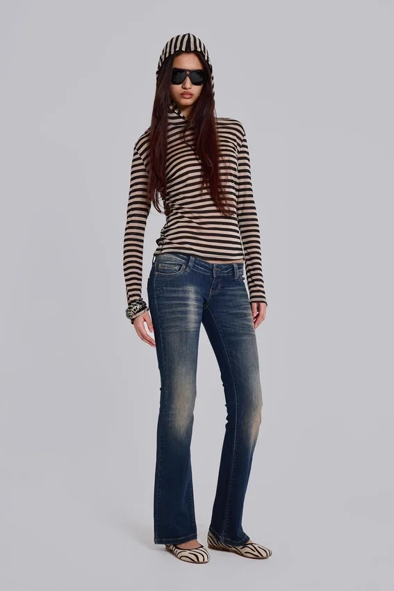 Bluza z kapturem Stripe Mist