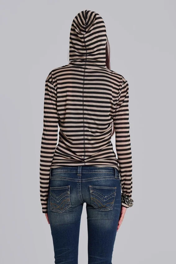 Bluza z kapturem Stripe Mist