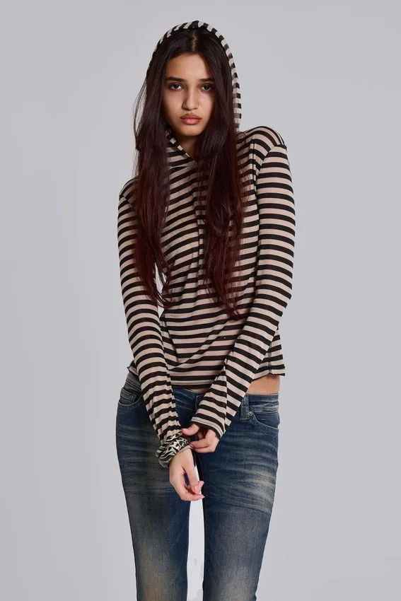 Bluza z kapturem Stripe Mist