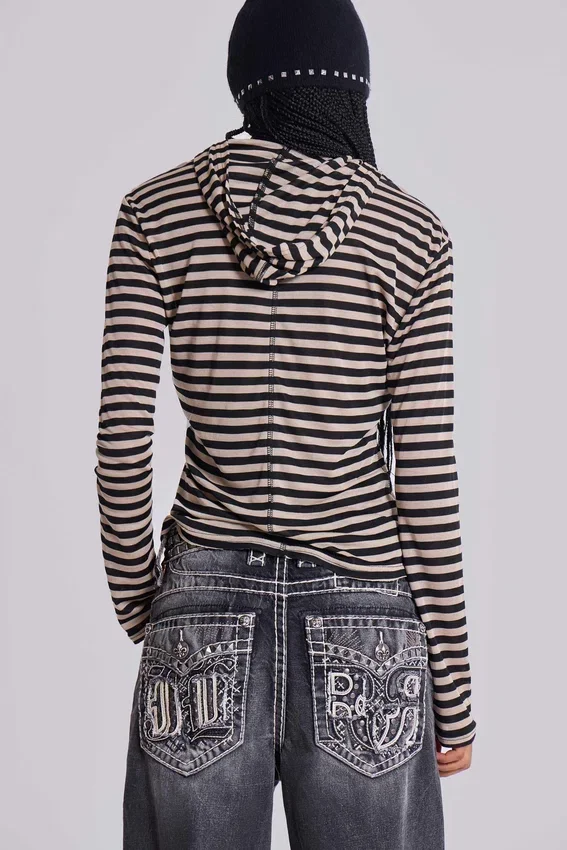 Bluza z kapturem Stripe Mist