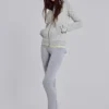 Bluza z kapturem w neonowe kropki