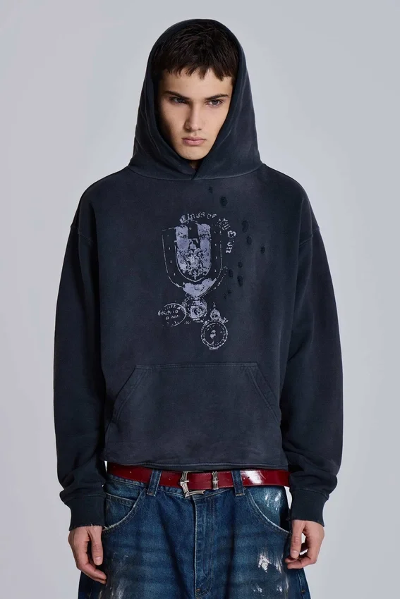 Bluza z kapturem z emblematem