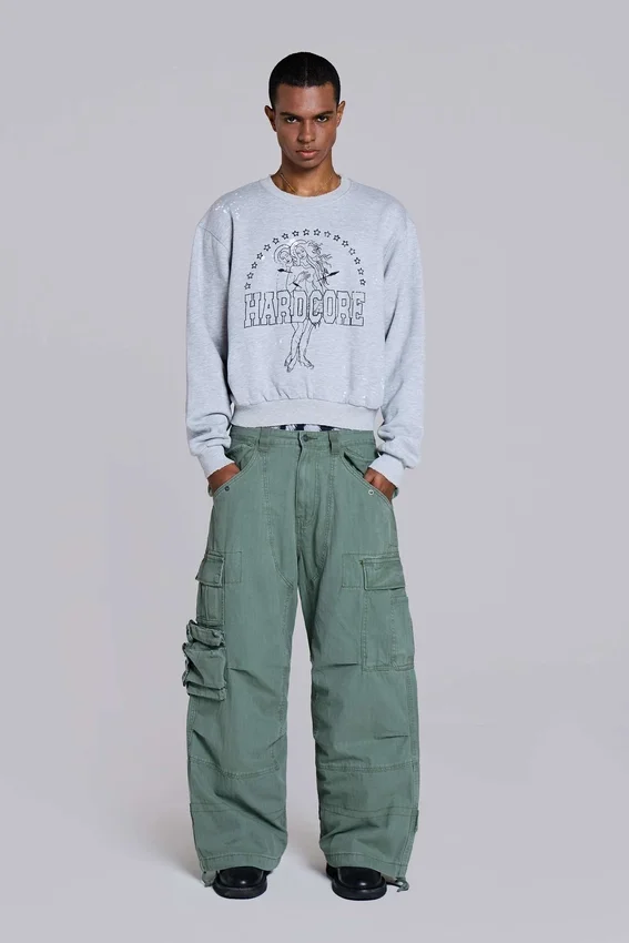 Bluza z okrągłym dekoltem „Hardcore”