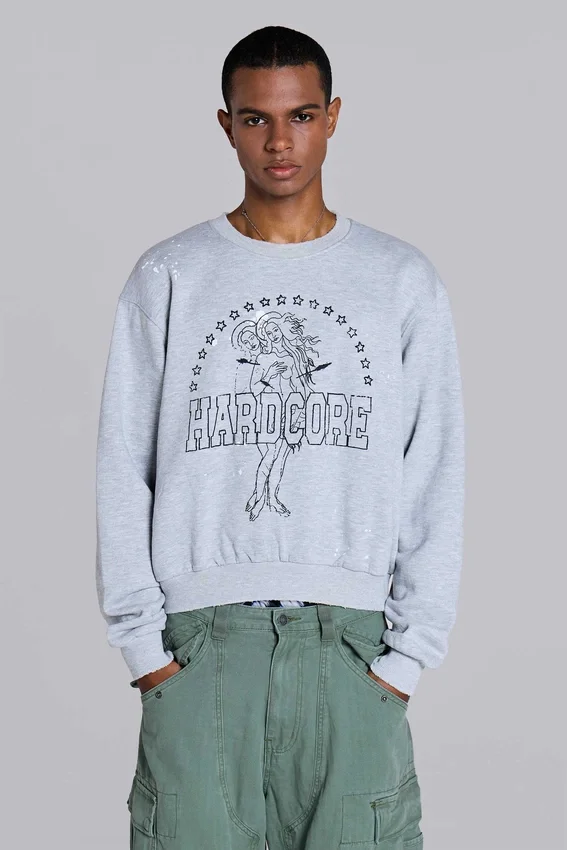 Bluza z okrągłym dekoltem „Hardcore”