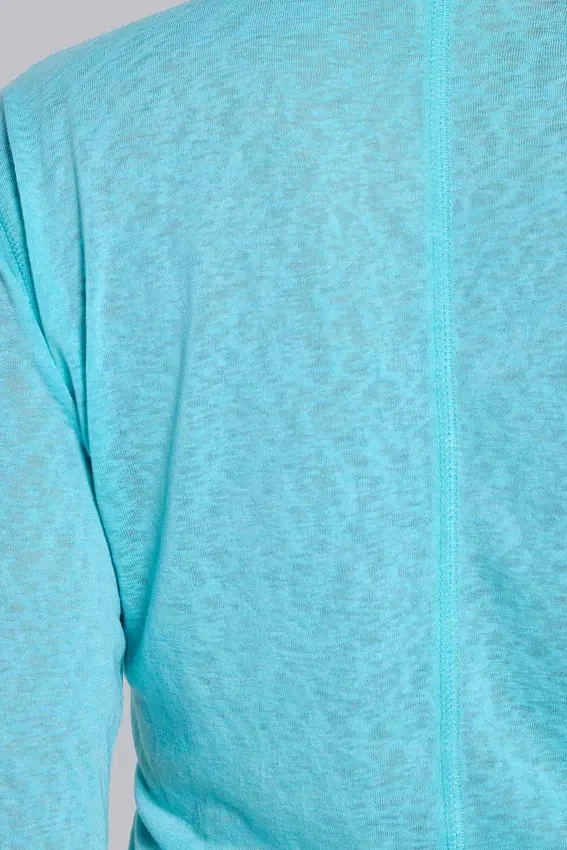 Bluzka z długim rękawem „Turquoise Mist”