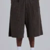 Brązowe Goliath Shorts w kratę w rozmiarze XL