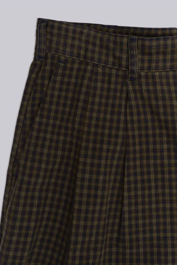 Brązowe Goliath Shorts w kratę w rozmiarze XL
