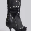 Buty do kolan „Shadow” z ćwiekami