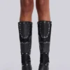 Buty do kolan „Shadow” z ćwiekami