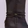 Buty na obcasie z sztucznym futrem Fauna