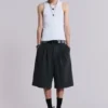 Ciemne Goliath Shorts w kratę