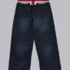 Colossus Jeans w kolorze indygo z motywem Union Jack