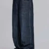 Colossus Jeans w kolorze indygo z motywem Union Jack