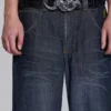 Colossus Jeans w kolorze indygo z motywem Union Jack