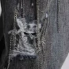 Colossus Jeans XL z efektem postarzenia i łańcuchowymi detalami