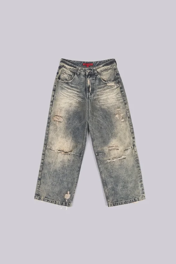Colossus Jeans z niskim stanem w stylu „Dirty”
