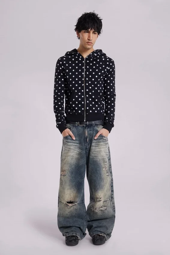 Colossus Jeans z niskim stanem w stylu „Dirty”