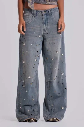 Colossus Jeans z nitami i ćwiekami