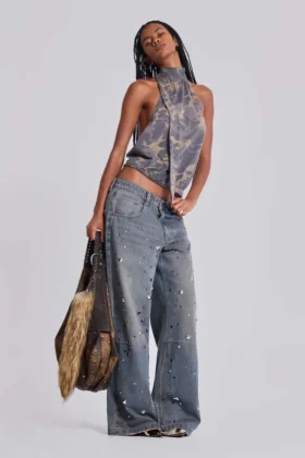 Colossus Jeans z nitami i ćwiekami